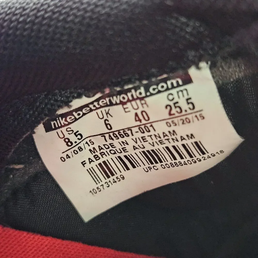 Nike Air Pegasus 83 Premium Black Metallic Running Women's 8.5